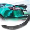 TGFOF JCING - Spoiler in fibra di carbonio modello 3 per Tesla Model 3 2017-2023, spoiler posteriore per bagagliaio, alettone, ricambi auto, spoiler posteriore, kit di styling per auto modello 3