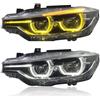 XEXJHQQ Fari Fanali Proiettori Anteriori Per BMW Serie 3 F30 F35 F80 2013-2018 Fari Anteriori A LED Bicolore Accessori Per Auto Luci Anteriori Plug And Play(Halogen)