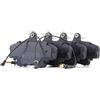 RIDEX 402B0036 Set d'assale Kit pastiglie freni Anteriore con lamierino anticigolío Compatibilità con RENAULT CLIO II BB0/1/2, CB0/1/2