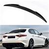 AniFM Spoiler Posteriore in Fibra di Carbonio Nero per Alfa Romeo Giulia Quadrifoglio Style Trunk Lip Spoiler Wing Kit