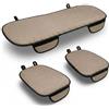 Auto Accessori Lupex - LS28 - Coprisedile Seduta 3 pezzi Universale Auto | Protezione Sedile 2 Anteriore e 1 Posteriore | Protector Comfort Automotive Cuscino Interni (Silk Ice Beige)