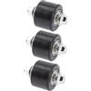 TOPPERFUN Set 3Pezzi Ruota Guida Catena in Alluminio Cuscinetto in Gomma per Motocicletta Rullo Tensionatore Antiscivolo per Catena da Off-Road 8Mm
