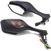 XVGUOYAN Specchietti Laterali Moto Specchietto Retrovisore Laterale Per Moto 1 Paio Per CBR1000RR CBR 1000 RR 2008-2013 Specchietti Retrovisori Con Indicatore Di Direzione A LED Specchietto Retrovisore(Smoked)