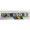 Sconosciuto TARGHETTA SCRITTA ALLUMINIO PER PIAGGIO VESPA PX 150 E ARCOBALENO NEGOZIO AMAZON