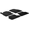 Gledring Tappetini in Gomma Compatibile con Ford Focus II 2005-2011 (Profilo T 4-Parti + Clip di Montaggio)