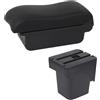aejghfwjh Bracciolo Auto Per Ford Per Focus Per C-Max 2005 2006 2007 2008 2009 2010 2011 Bracciolo Auto Bracciolo Centrale Console Doppio Strato Bracciolo Console Centrale(C2 Black Line)