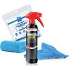 detailmate, set per lucidatura composto da lucido Menzerna Medium Cut 3in1 250ml, HCC 300, cuscinetto per cera heavy/medium/soft, Endless Finish 0,5l, Control Cleaner da 0,5l, panno in microfibra