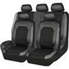 uULiit Auto Set Coprisedili 5 Posti per Fiat 500L 500X 500S 500e 500,Coprisedili Pelle Completo Sedile Anteriori Posteriori Copri Sedile Impermeabili Accessori Interno,A
