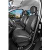 WALSER Premium Coprisedili auto compatibili con Ford Transit Custom compatibili con 2 sedili singoli anteriori in tessuto a partire dal 2012 - oggi