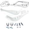A-Pro Paramani Manubrio Protezione Moto Motocross Enduro Plastica Universale Bianco