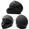 A-Pro Casco modulare professionale Nexit Visiera antigraffio Moto Nero L