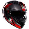 AGV K3 E2206 MPLK STRIGA BLACK/GREY/RED L