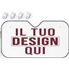 Generic Personalizzato Parasole auto il tuo quadro con foto e/o testo in parasole parabrezza auto personalizzata Blocca Raggi UV per Auto Parasole Pieghevole e Portabile Blanc S