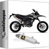 MOTOTOPGUN arrow scarico omologato thunder alluminio compatibile con aprilia rx - sx 125 2024 mototopgun