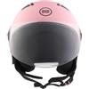 BHR Casco Demi-Jet 834 FLOW - Casco Scooter Estivo Omologato ECE 22.06 con 16 Fori di Aerazione - Visiera Antigraffio e Sgancio Micrometrico, Rosa Opaco, XL
