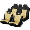 EGNIAN 9Pcs Protezione Sedile Auto per Fiat Panda II MK3/Mk4 (Type 169 319) 2003 2004 2005 2006 2007 2008 2009 2010 2011 2012-2020,Impermeabile Set Fodere Anteriori E Posteriori,Copri Sedili Auto