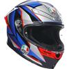 AGV K6 S E2206 MPLK SLASHCUT BLACK/BLUE/RED M
