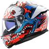 LS2, Casco Moto Integrale STREAM II INFERNO Gloss White Blue, 3XL