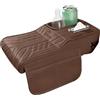 Generic Copertura per bracciolo auto, 34 x 18 x 7 cm, organizer per console | Cuscino centrale in pelle PU, cuscino multifunzionale per bracciolo auto, per interni di camion, portabicchieri, tappetino