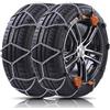 Rixto Catene da neve WEISSENFELS da 7mm - Modello SETTE M45 - Misura 195/55 R16 - OMOLOGATE TUV, CUNA e ONORM V5117 - per auto di media e grossa cilindrata