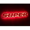 CAREXPART - Colore rosso - (Super) LED Emblema Testo Luci - Migliori Accessori Elettronica per Veicoli & Compatibile Per Tutti I Camion - 24V (40 x 8 x 1,5 cm)
