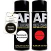 Alex Flittner Designs Auto Vernice Spray Set per Renault TEGNE Noir Etoile NacreBase Trasparente 2x400ml con vernice spray trasparente
