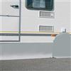 Berger - Telo protettivo per Camper e caravan - Copertura antivento, grembiule da pavimento, telo auto - protezione per roulotte, skirting antivento - grigio - 600x50cm
