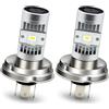 Ruiandsion P45T R2 H5 - Lampadina LED per moto, AC 6 V-24 V, 6 V, 12 V, bianco super luminoso, chip CSP 2SMD, abbaglianti e anabbaglianti, per luce anteriore auto, non polare, confezione da 2