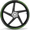 labelbike Adesivi Moto Cerchi Ruote 17 Compatibile con Kawasaki