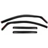 Generico Kit 4 Deflettori Aria Nero Fumé Trasparento Antivento per Finestrini Laterali Anteriori e Posteriori Compatibile con BMW Serie 1 F20 Hatchback 2011-2019