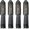 FNCVTM Indicatori Frecce LED Moto Per K&awasaki Per NINJA 125 250 SL KLR 650 Indicatori Di Direzione Per Moto Indicatori Di Direzione Scorrevoli(Smoke,4 pcs)