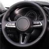 ASADF Copri Volante Coprivolante Antiscivolo in Pelle Cucito A Mano per Mazda CX-30 CX30 per Mazda 3 per Axela 2020-2023 Coprivolante per Auto(Stile 3)