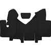F-CORE Tappetini copricofani camion compatibile per IVECO STRALIS HI-WAY 01.13-12.16 AUTOMAT Con frigo NERO