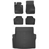 MOTOS Set di tappetini in gomma e tappetini per il bagagliaio per BMW Serie 3 F30 2011-2018 Migliorare il comfort di viaggio con tappetino antiscivolo auto 3D- tappetini per tutte le stagioni auto, pr