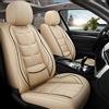 maiqiken Coprisedili auto per Seat Ibiza 2009-2017, Set completo 2 posti per tutte le condizioni atmosferiche, rivestimento in pu pelle, Standard - Beige