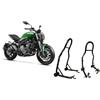 WinNet Coppia di cavalletti alzamoto alza moto per alzare sollevare la ruota posteriore e anteriore del della BENELLI 752 S 752S