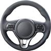 Mcrnwbip Coprivolante Auto Per Kia Per Sportage 4 KX5 2016-2019 K5 Per Optima 2016 2017 2018 Coprivolante Auto Intrecciato A Mano Copri Volante(Red Thread)