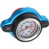 Cabilock Adatto per Controllo Refrigerante con Termometro Acqua, Tappo in Abs e Lega di Alluminio, Indicatore Temperatura Chiaro e Facile da Leggere per Auto