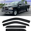 TONOYTIM Parapioggia parasole laterali per cabina equipaggio Dodge Ram 1500/2500/3500 2009-2018, parasole, 4 pezzi, 94109