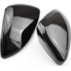 Hivernoi Calotte specchietti 2 pezzi per VW per Golf MK7 7.5 GTI 7 7R Copri specchietti retrovisori Copri specchietto retrovisore Carbon Look Nero lucido Copri(Bright black)