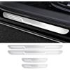 WLFgxr Acciaio Inossidabile Porta Battitacco per Volkswagen T-ROC 2024,Antiscivolo Anti-Graffio Scuff Protezione Car Styling Accessorio Decorativi,4 Pezzi,C