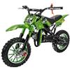 Generico Mini Cross Mini Moto minicross minimoto ORION 49cc 2 tempi: Gas Regolabile + Easty Start + Ruote 10 + Freni a disco + Filtro Aria Sportivo + Altezza Sella ca. 60cm + Garanzia 24 mesi (COLORE VERDE)