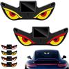 Generico 2PCS Solar Demon Eye LED Car Window Light,Solar USB Dual-Power Devil Eyes Warning Lights,Dynamic LED Eye Light,5 Modes Car Dynamic Smart Eye,Vibration Induction Ambient Lighting,for Car Window (E)