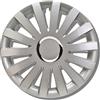 Albrecht Auto-Zubehör Albrecht Copricerchi 14 pollici argento per cerchioni in acciaio - Borchie pollici Sail in plastica di alta qualità con rivestimento a strati - Made in EU