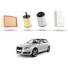 HOFFCAR Kit Tagliando 4 filtri compatibile con Audi A3 II (8P1,8PA) 1.9 tdi 77kw dal 2003 al 2009