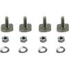 Green Valley 1162850 Adapter Set di 4 Bulloni per Barre Ovali