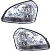 Lhdktee Faro Auto 1 Coppia Per Hyundai Per Tucson 2005 2006 2007 2008 2009 2010 Gruppo Ottico Anteriore Paraurti Anteriore Faro Anteriore Faro Principale Fari(1Pair white)