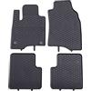 123TAPISAUTO Tappetini per Pavimento su Misura in Gomma 3D per Fiat Panda 3 (III) 2012-2019