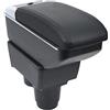 OYHCM Auto Centrale Bracciolo Compatible with Dacia Duster II 2018-2021 Braccioli Poggiabraccio Vano Portaoggetti Nero Doppio Spazio di Archiviazione con Portabevande
