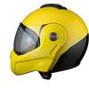 BHR Casco Modulare Moto 807 REVERSE | Casco Moto Integrale Omologato ECE con funzione Flip-Up 180° | Casco Moto Modulare Uomo & Donna con Sgancio Micrometrico | GIALLO | L